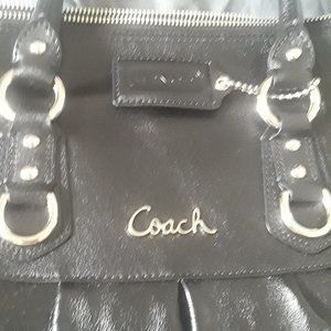 Black Leather Coach Purse